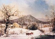 George Henry Durrie Winter in the Country France oil painting artist